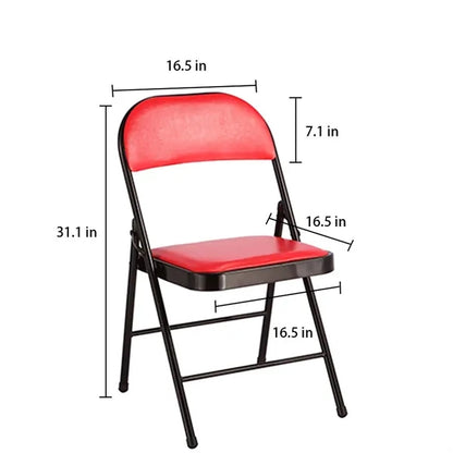 Furniture Padded Faux Leather Metal Desk Chair