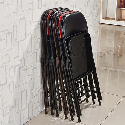 Furniture Padded Faux Leather Metal Desk Chair