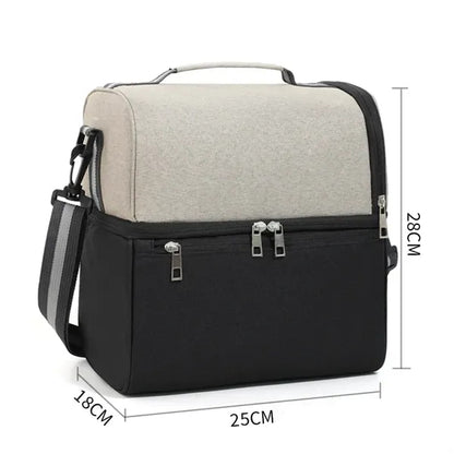 Dual Compartment Lunch Bag