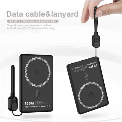 5000mAh Magnetic Portable Charger Power Bank with Stand