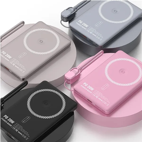 5000mAh Magnetic Portable Charger Power Bank with Stand