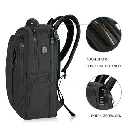15.6" Laptop Backpack with USB Charging Port
