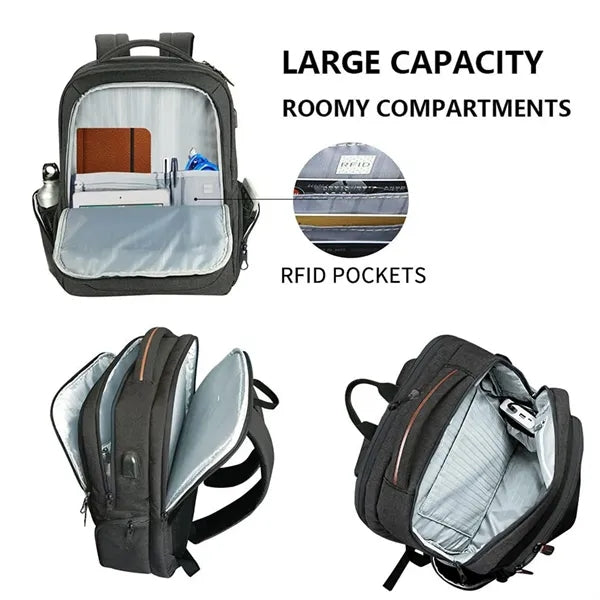 15.6" Laptop Backpack with USB Charging Port