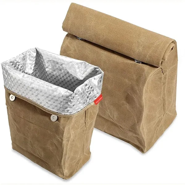 Waxed Canvas Lunch Bag