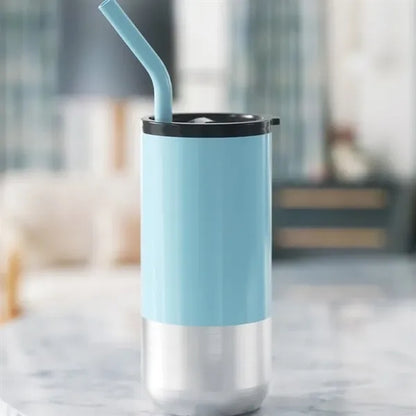 Stainless Steel Tumbler with Straw