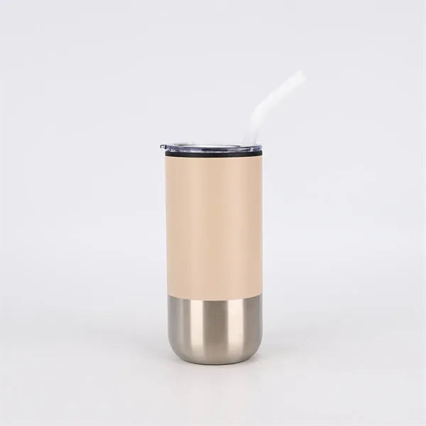Stainless Steel Tumbler with Straw