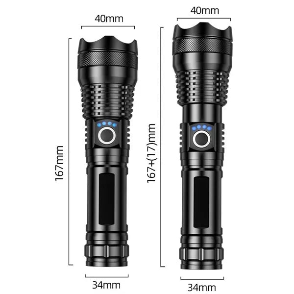 Rechargeble Super Bright LED Flashlight