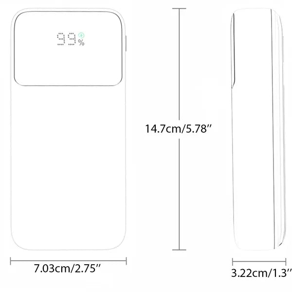 20000mAh 65W Portable Charger Power Bank
