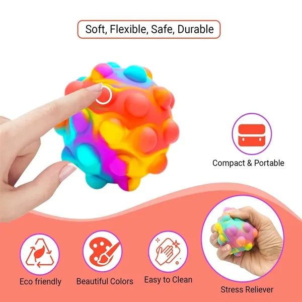 Silicone Push Pop fidget Ball