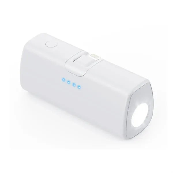 5000 mAh Sidekick Power Bank With Flashlight