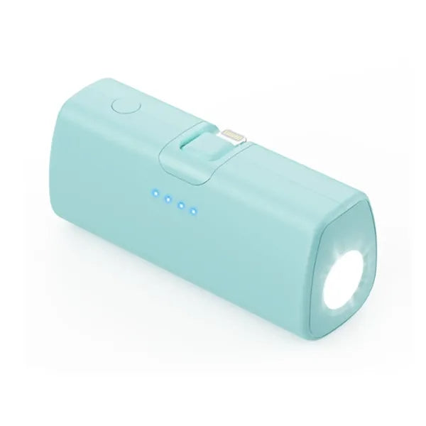 5000 mAh Sidekick Power Bank With Flashlight