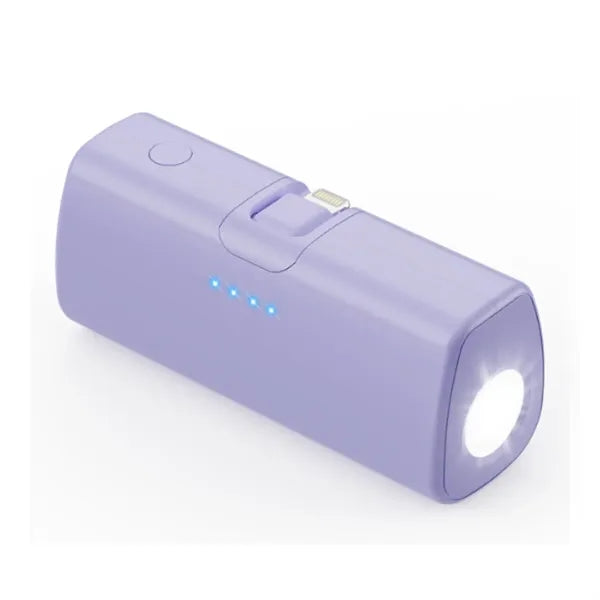 5000 mAh Sidekick Power Bank With Flashlight