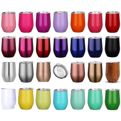 Stainless Steel Wine Tumbler - 12 oz.