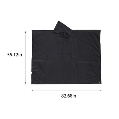 Adult outdoor multifunctional canopy cloak raincoat poncho
