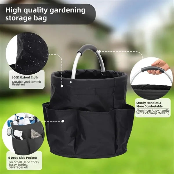 Beach gardening picnic portable storage foldable basket