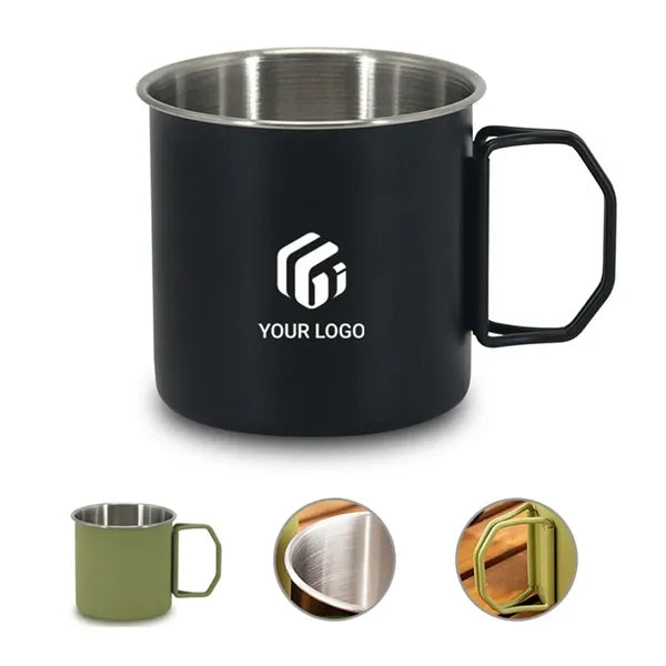 Aluminum Alloy Folding Thickened Camping Portable Cup Mug