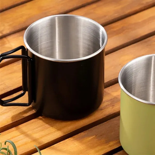 Aluminum Alloy Folding Thickened Camping Portable Cup Mug