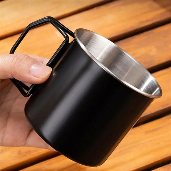 Aluminum Alloy Folding Thickened Camping Portable Cup Mug