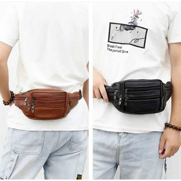 PU Men's Waist Bag