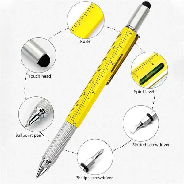 Multifunction Spirit Level Tool Pen Touch Screen Stylus