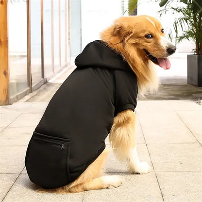 Pet supplies winter warm dog hoodie sweater with pocket