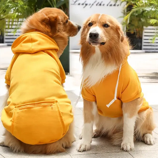 Pet supplies winter warm dog hoodie sweater with pocket
