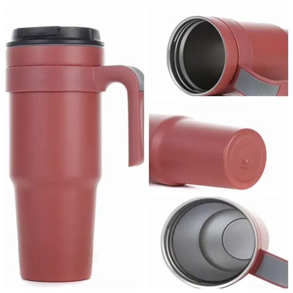 40oz Stainless Steel Vacuum Insulated Tumbler with Handle