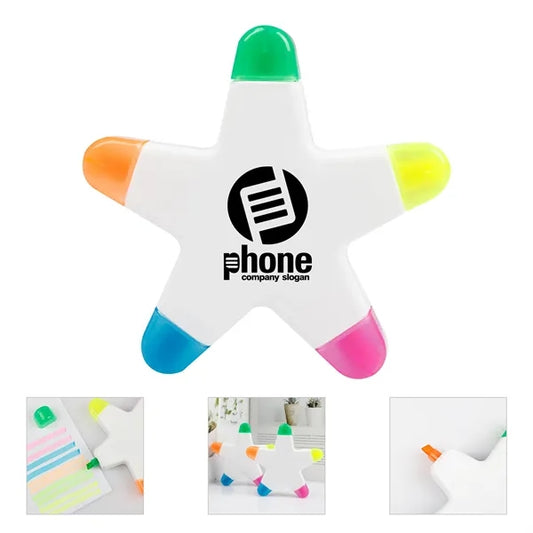Five Colors Highlighter Marker Pen