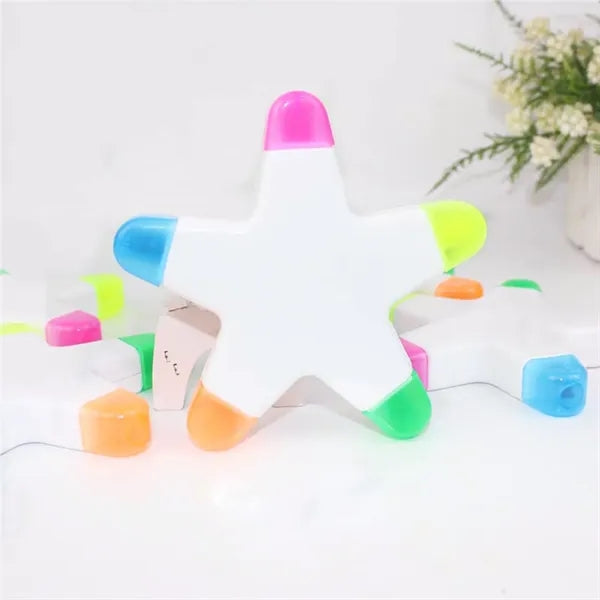 Five Colors Highlighter Marker Pen