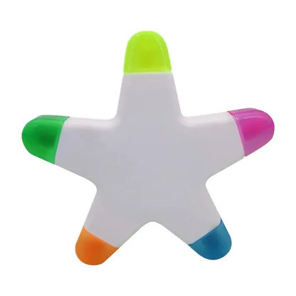 Five Colors Highlighter Marker Pen