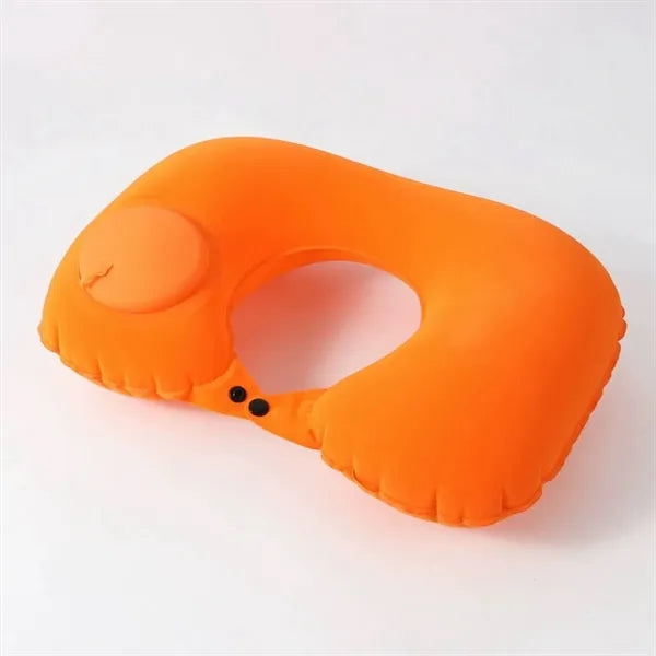 U-Shape Headrest Inflatable Travel Neck Pillow