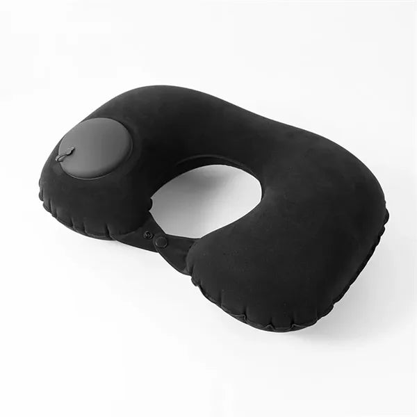 U-Shape Headrest Inflatable Travel Neck Pillow