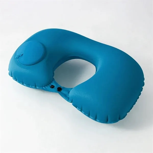 U-Shape Headrest Inflatable Travel Neck Pillow
