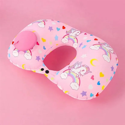 U-Shape Headrest Inflatable Travel Neck Pillow