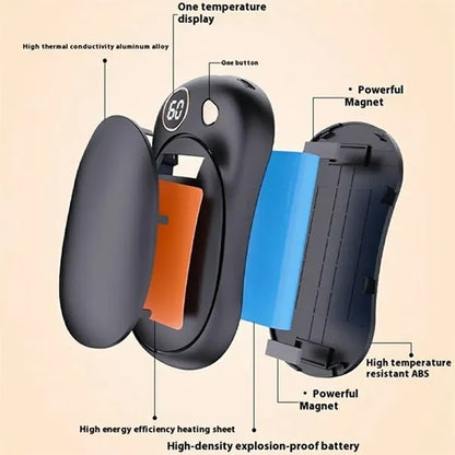 Magnetic Splittable Power Bank Hand Warmer