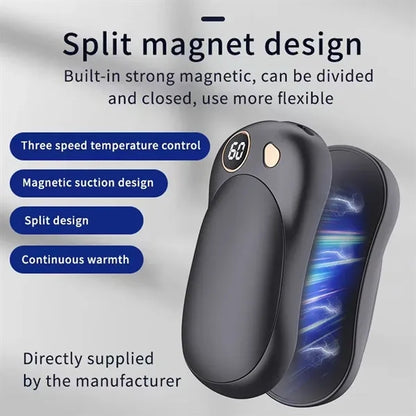 Magnetic Splittable Power Bank Hand Warmer