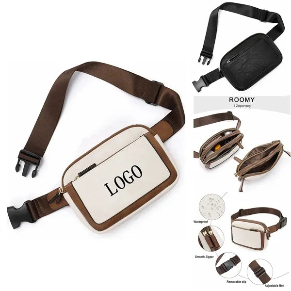 Pu Adjustable Strap Belt Bag