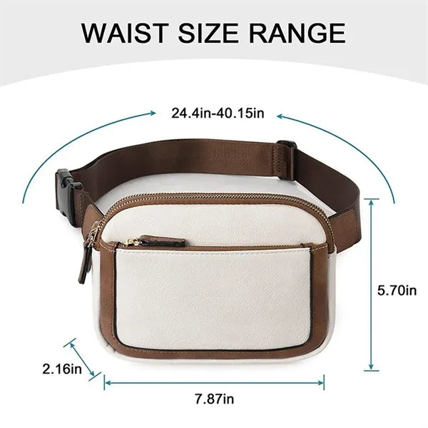 Pu Adjustable Strap Belt Bag