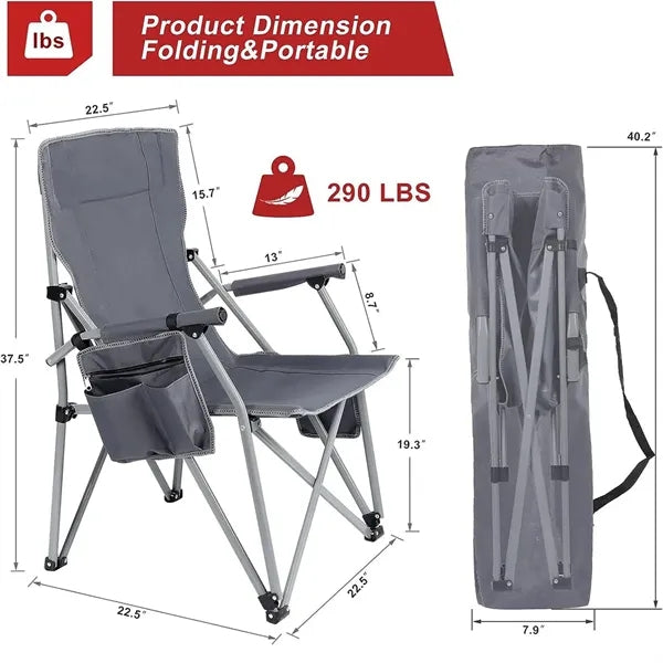 Portable Folding Outdoor Camping Chair with USB Heating