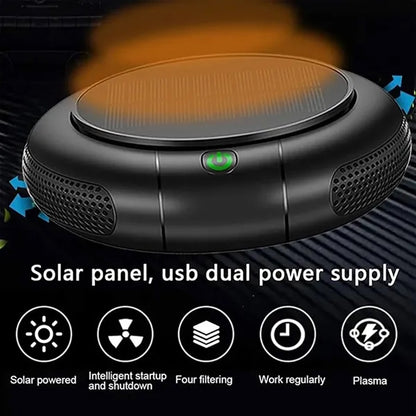 Solar-Powered Car Air Purifier with Circulation