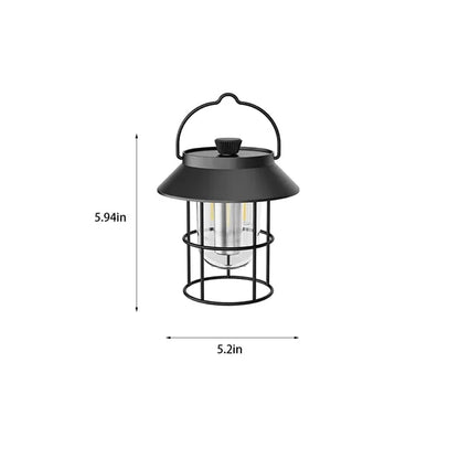 Three-color large capacity rechargeable camping lantern
