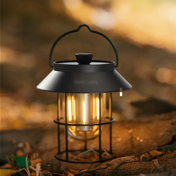 Three-color large capacity rechargeable camping lantern