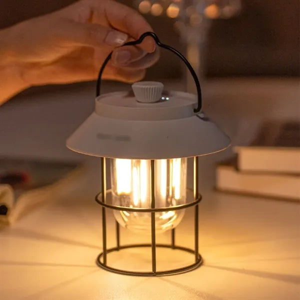 Three-color large capacity rechargeable camping lantern