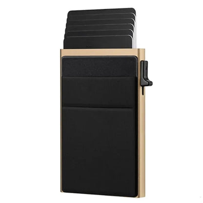 Card holder of metal