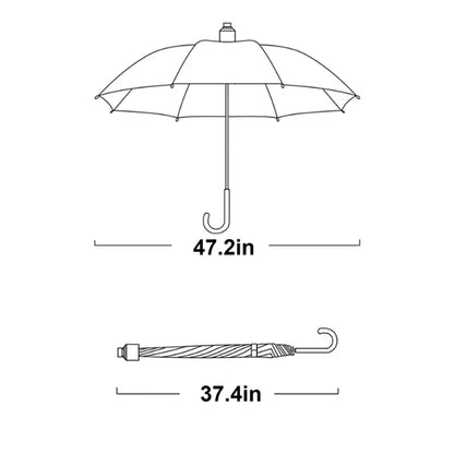 47.2'' Rainbow-covered umbrella