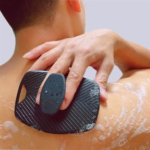 Portable silicone shower brush