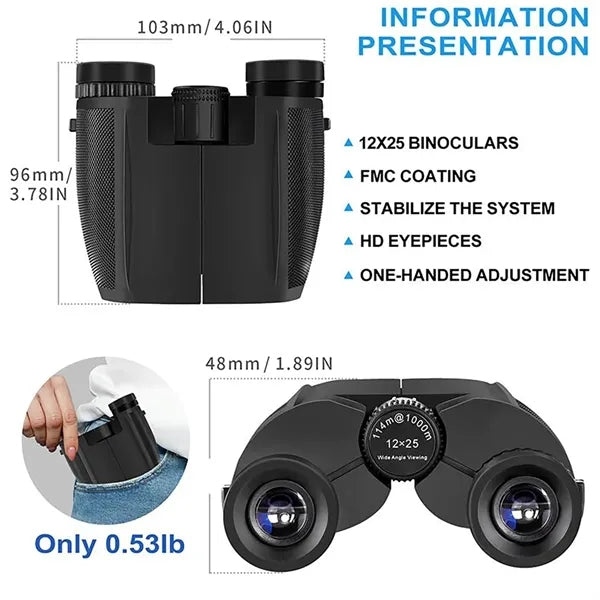 Mini Binoculars with Night Vision for Outdoor