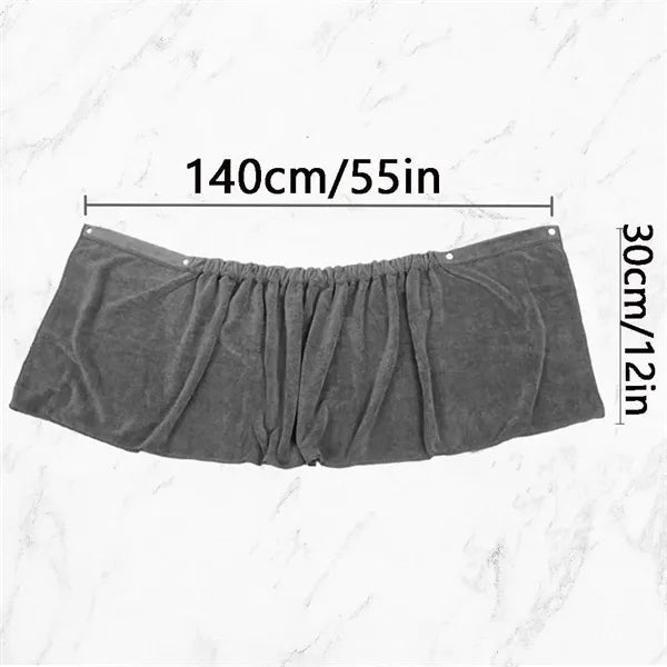 Terry Velour Adjustable Body Wrap Towel for Men