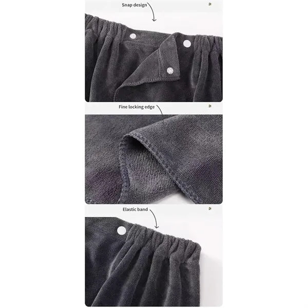 Terry Velour Adjustable Body Wrap Towel for Men