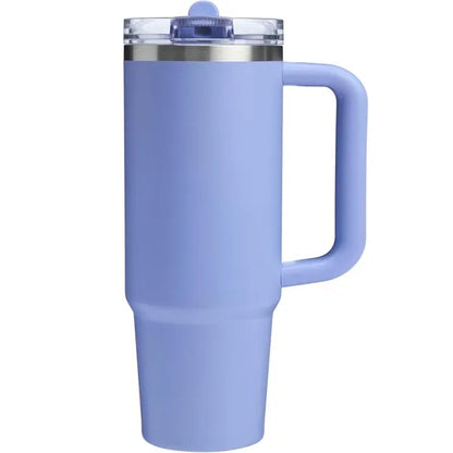 30Oz Flip Straw Tumbler Insulated Stainless Steel Cup